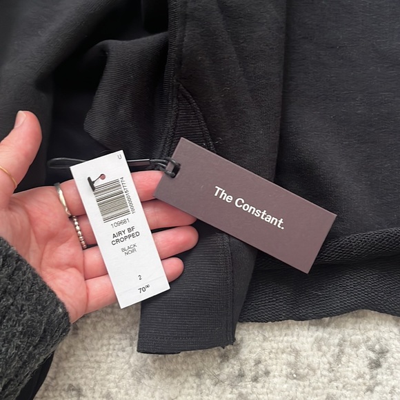 NWT Aritzia Cropped Crew Neck Sweatshirt - Picture 3 of 3